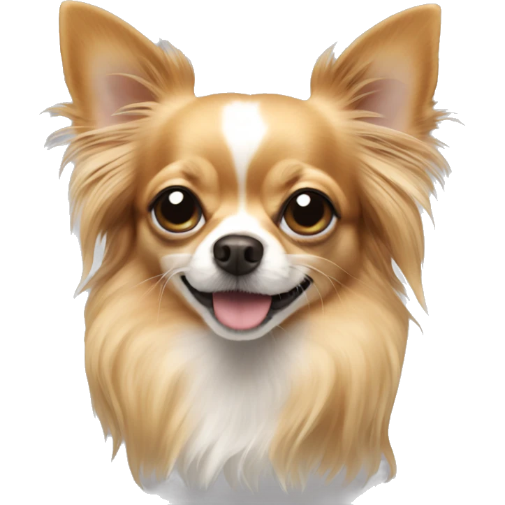 Long haired chihuahua emoji
