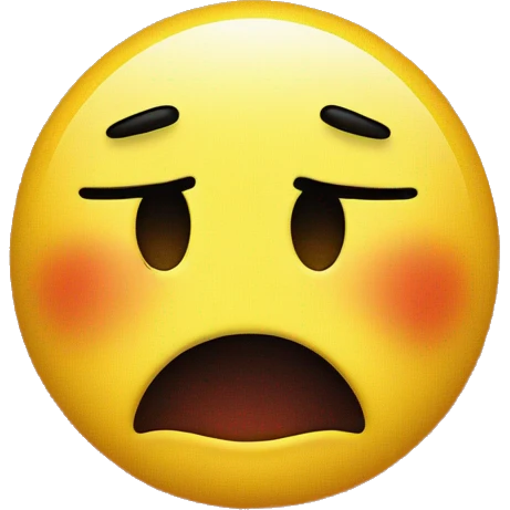 Yellow emoji crying red emoji