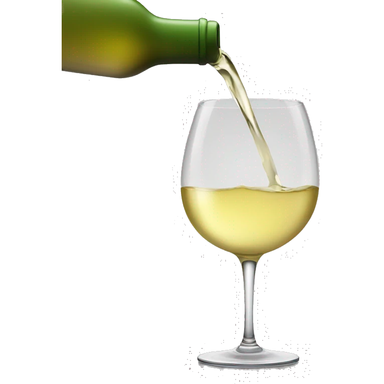 POURING WHITE WINE emoji
