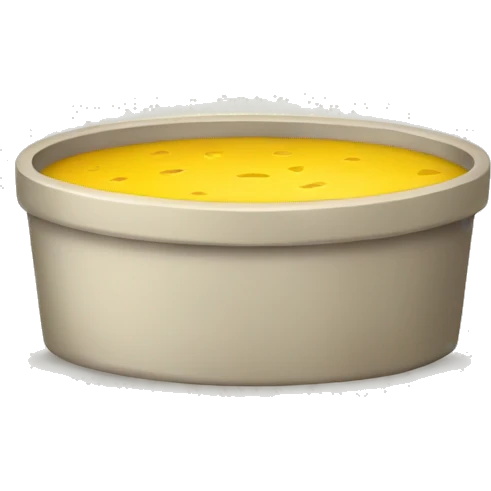 empty yellow pate  emoji