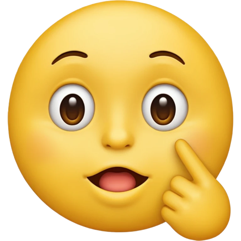 Shush emoji with finger on mouth emoji