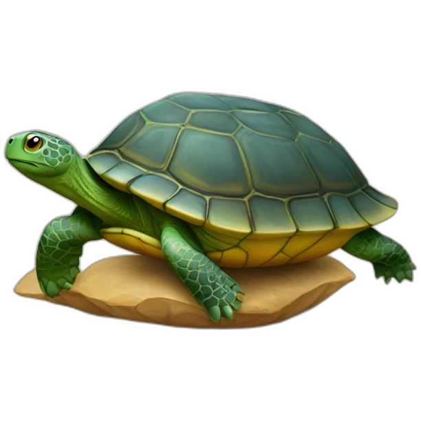 chat sur tortue emoji