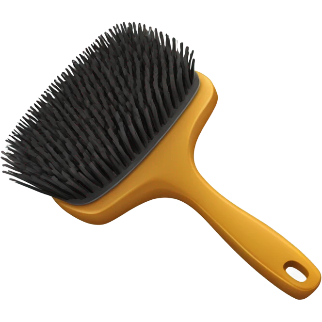Hair brush emoji
