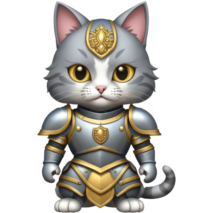 cat in battle armor emoji
