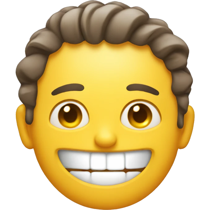 Regular smiling emoji but all sweaty and tired  emoji