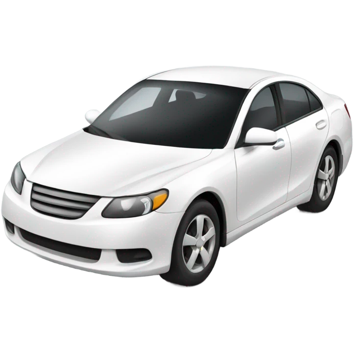 White sedan  emoji