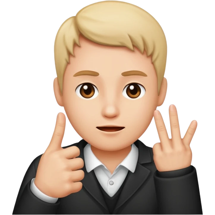 Giving the finger emoji