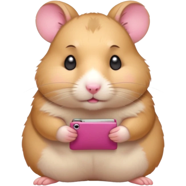 cartoon-style hamster melancholy expression poor with empty pockets emoji