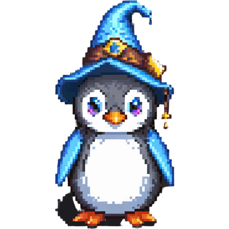 penguin wizard emoji