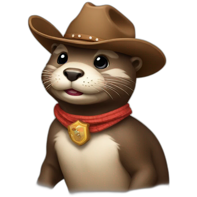 Cowboy otter emoji