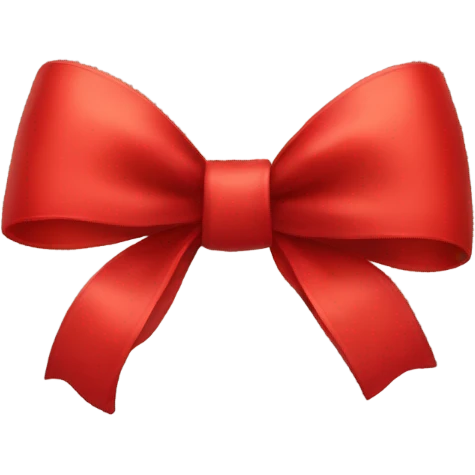 Red bow emoji