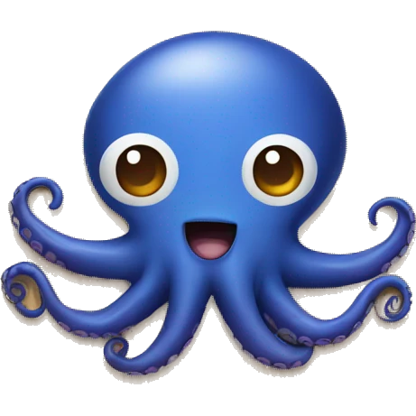Octopus on a wood plate emoji