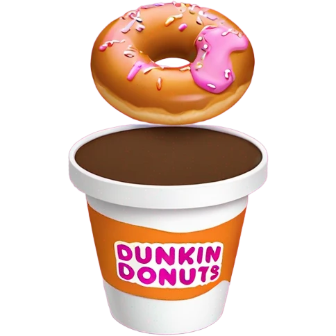 Dunkin’ Donuts logo emoji