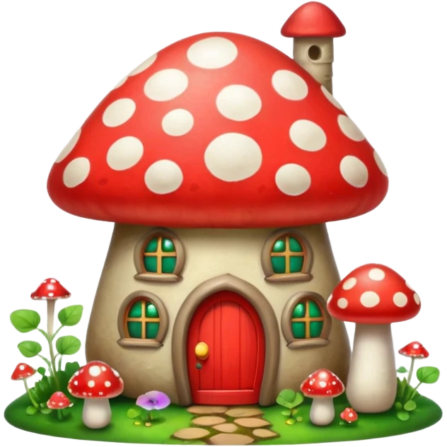 mushroom house emoji