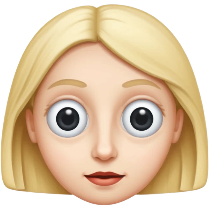 French is with goolly eyes  emoji