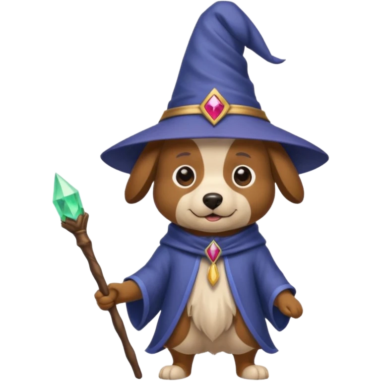 Dog wizard emoji