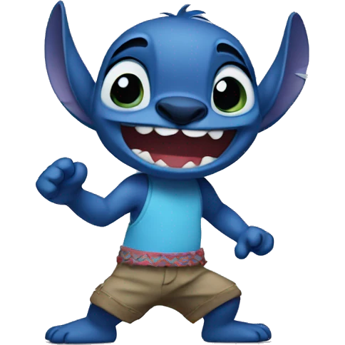 Stitch dance  emoji
