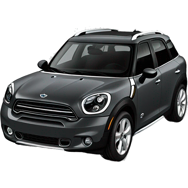 Mini countryman 2016 full dark grey color  emoji