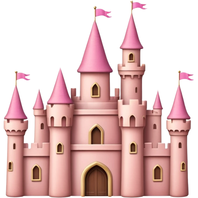 pink castle emoji