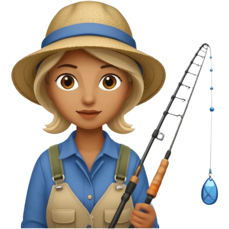 Fisher woman  emoji