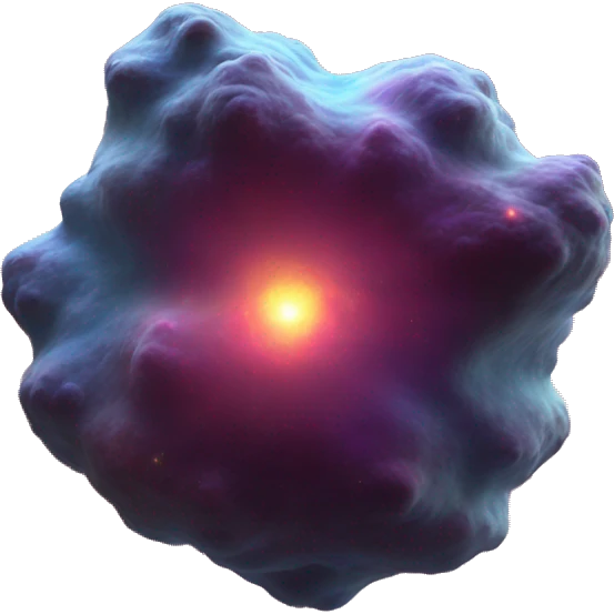 3D realistic nebula in cosmic outer space emoji