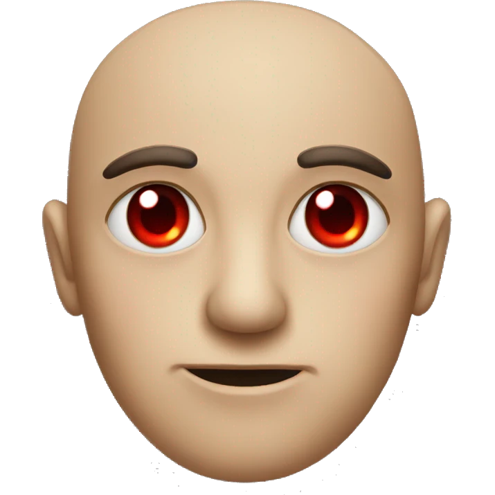 Face with red eyes  emoji