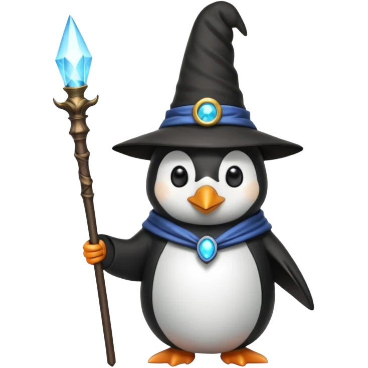 Penguin Wizard emoji