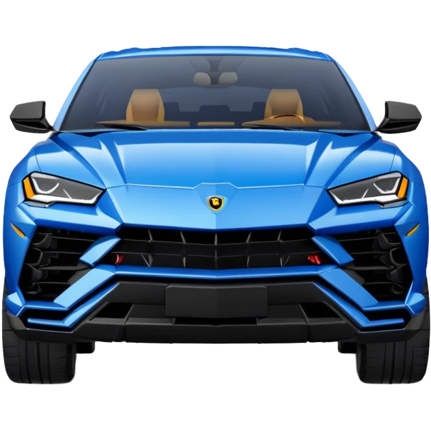lamborghini urus de face bleu emoji