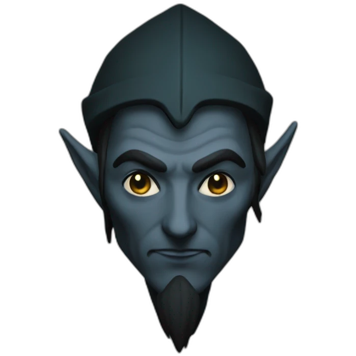 Dark elve thieve man emoji