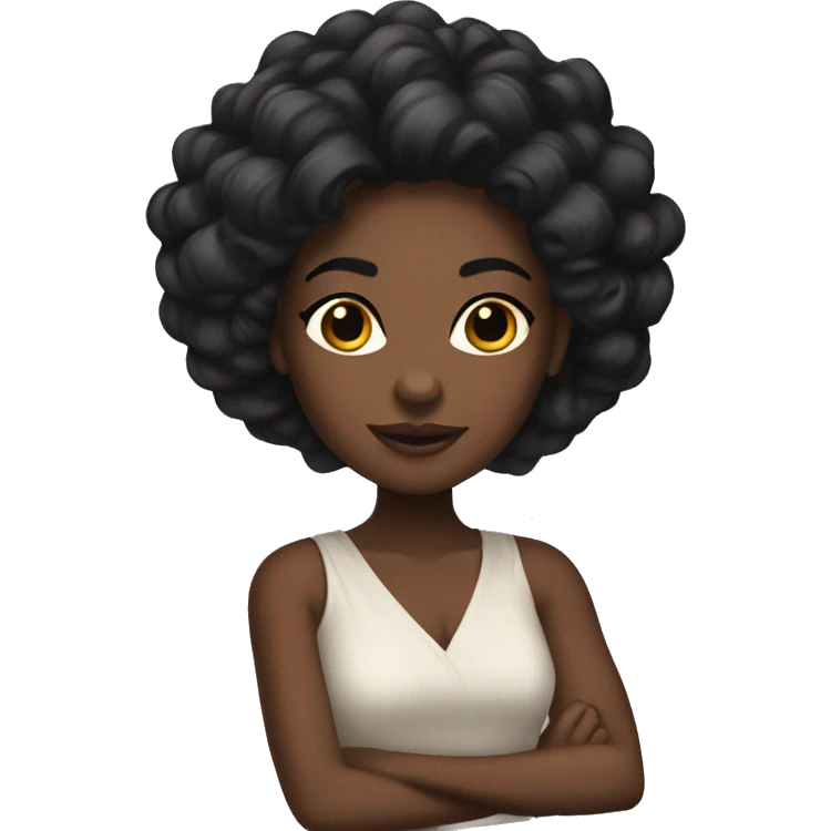Coquette black girl  emoji