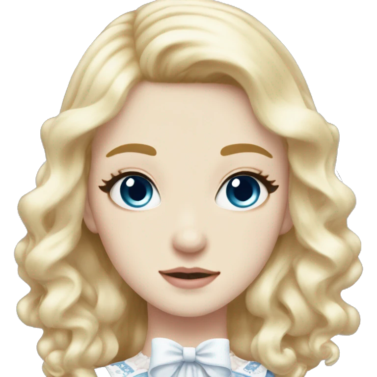 sweet lolita blond hair blue eyes white skin emoji