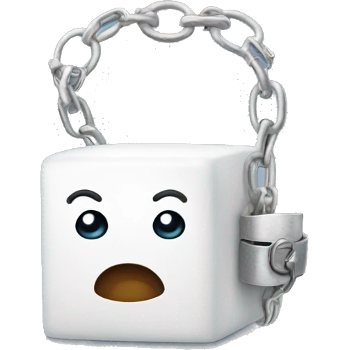 sugar cube with handcuff emoji