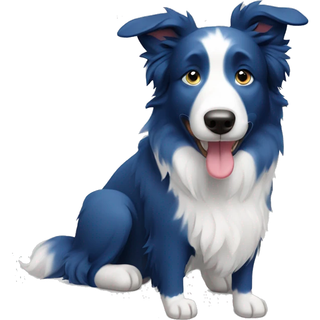 blue Border Collie emoji