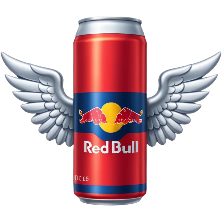 a red bull can with wings emoji