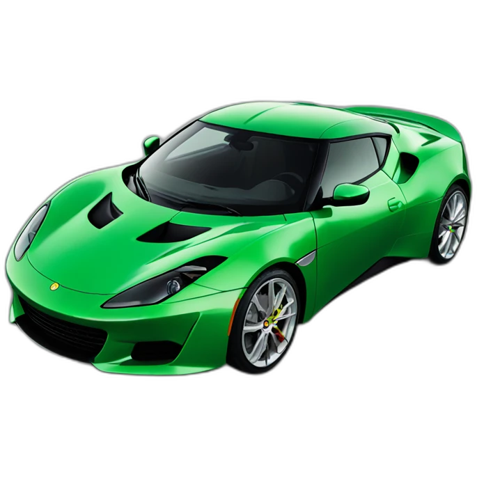 Green lotus evora flipping over emoji