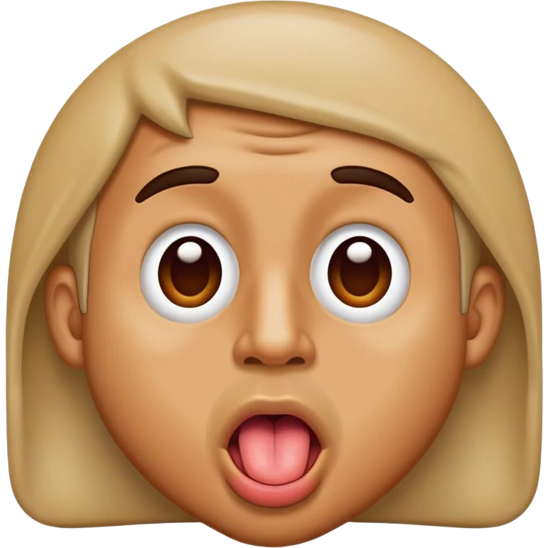 profile view of a man sticking his tongue out, facing left emoji