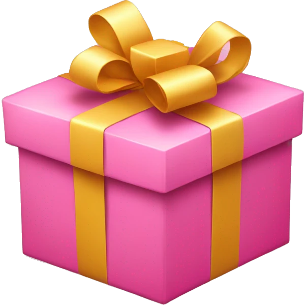 pink gift box emoji