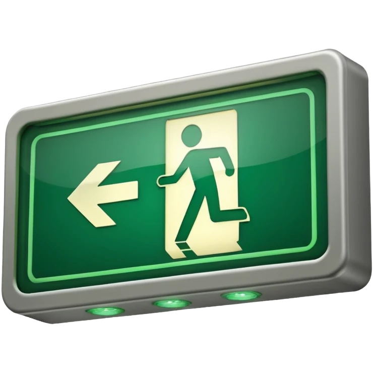 Emergency Exit Symbol emoji
