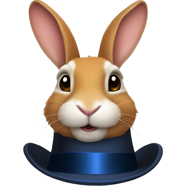 rabbit out of a hat magic emoji