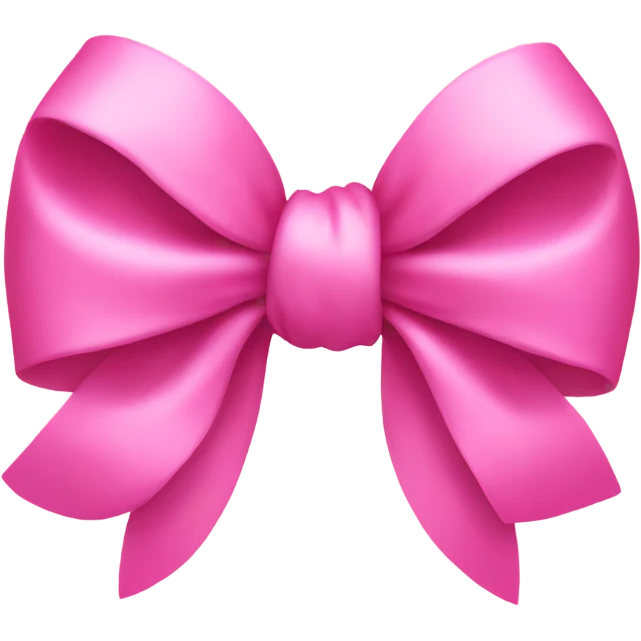 Pink bow emoji