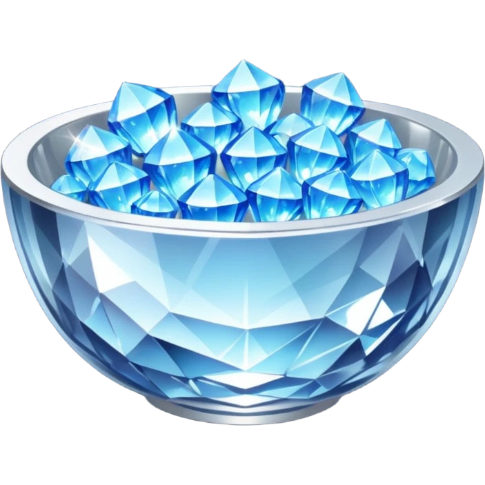 a bowl of blinged crystal emoji