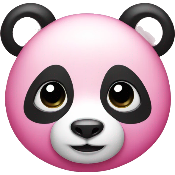 Pink panda emoji