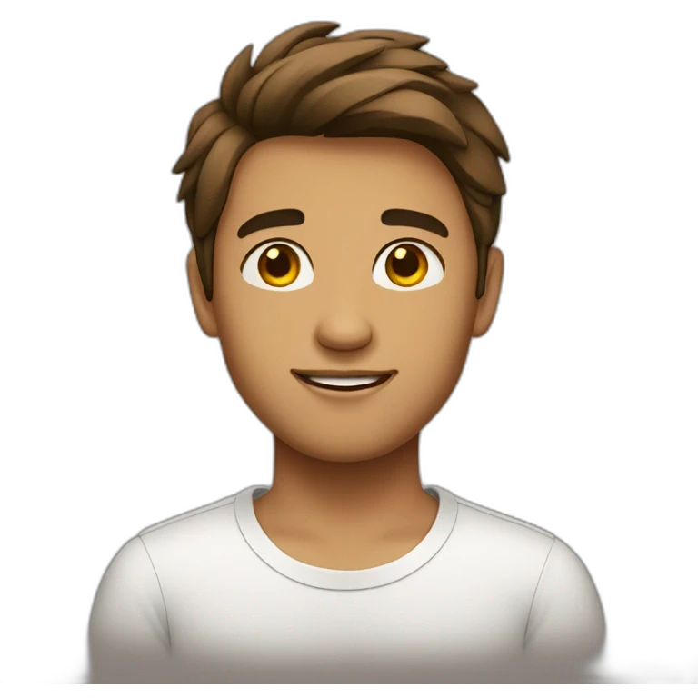 jeune homme brun emoji