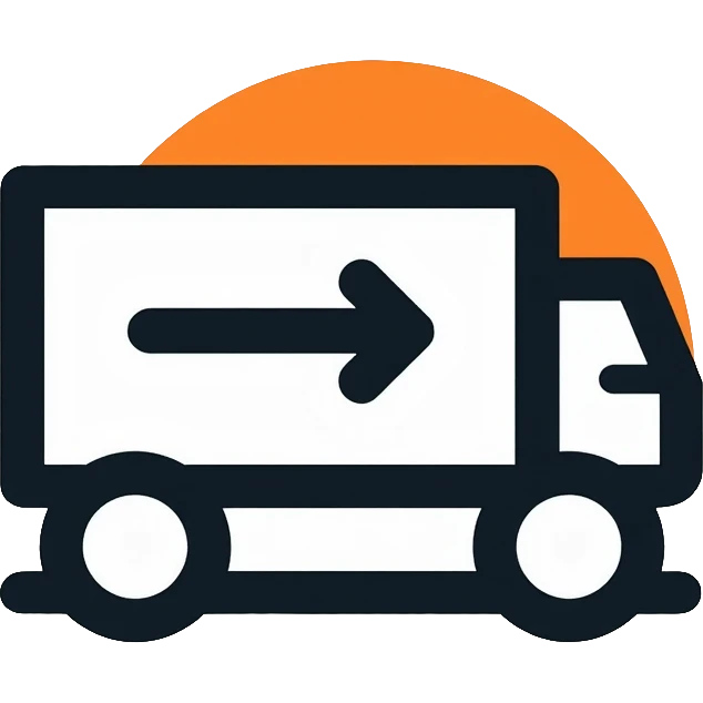 Logistics company logo with truck and arrow symbol for IMLogistics emoji
