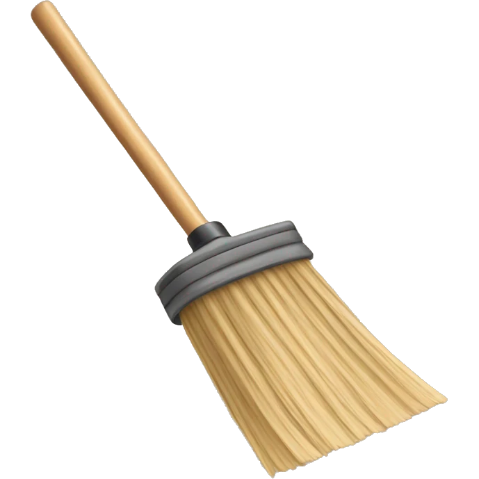 Beige broom emoji