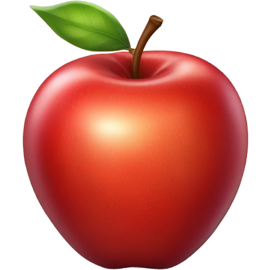 Red apple emoji