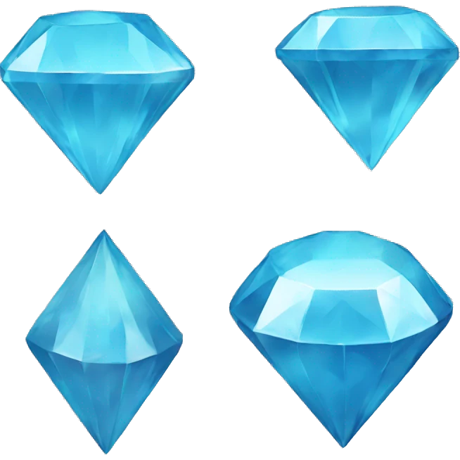 Sky blue diamond emoji