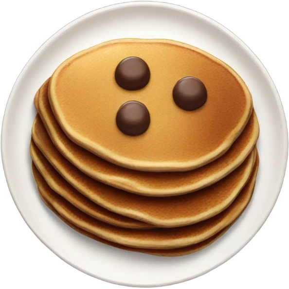 Chocolate pancake emoji