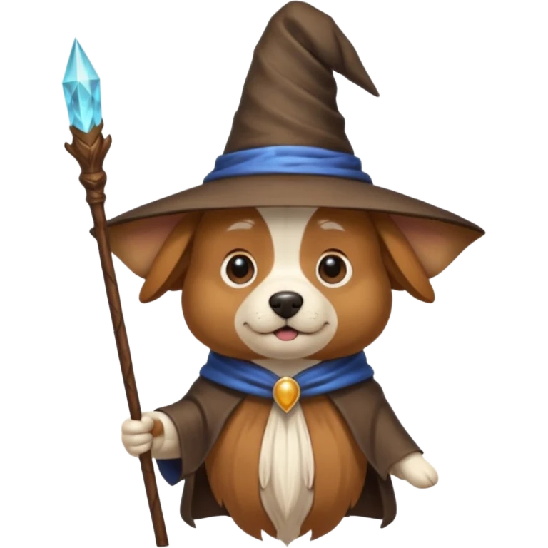 Dog wizard emoji