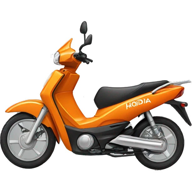 Orange Honda moped emoji